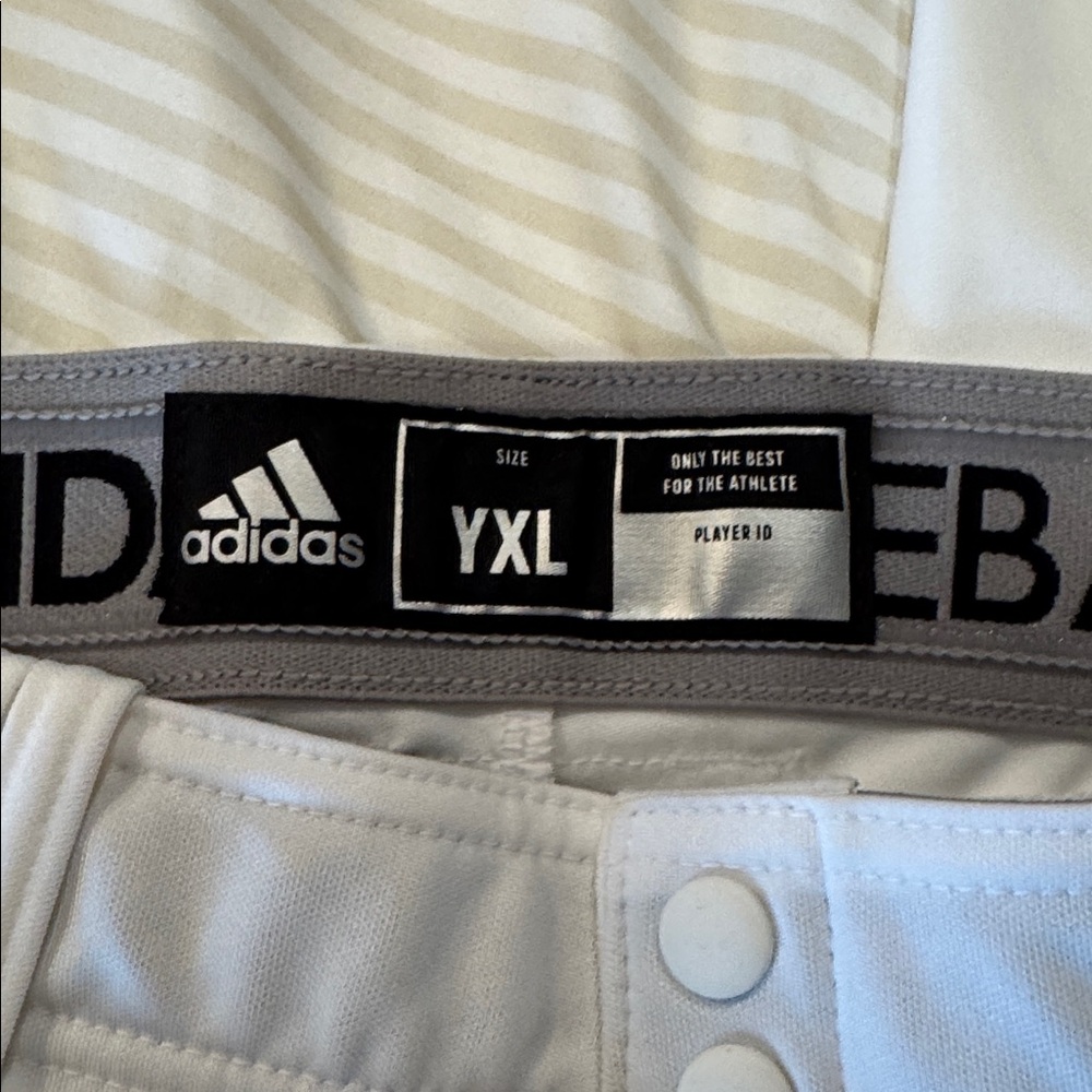 Adidas White Baseball Pants - Picture 2 of 5